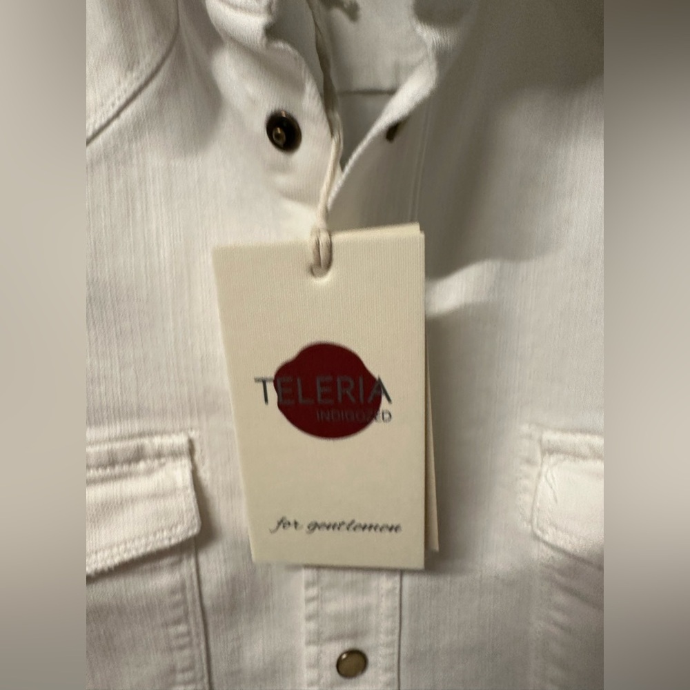 Men’s Teleria Zed White Snap Shirt